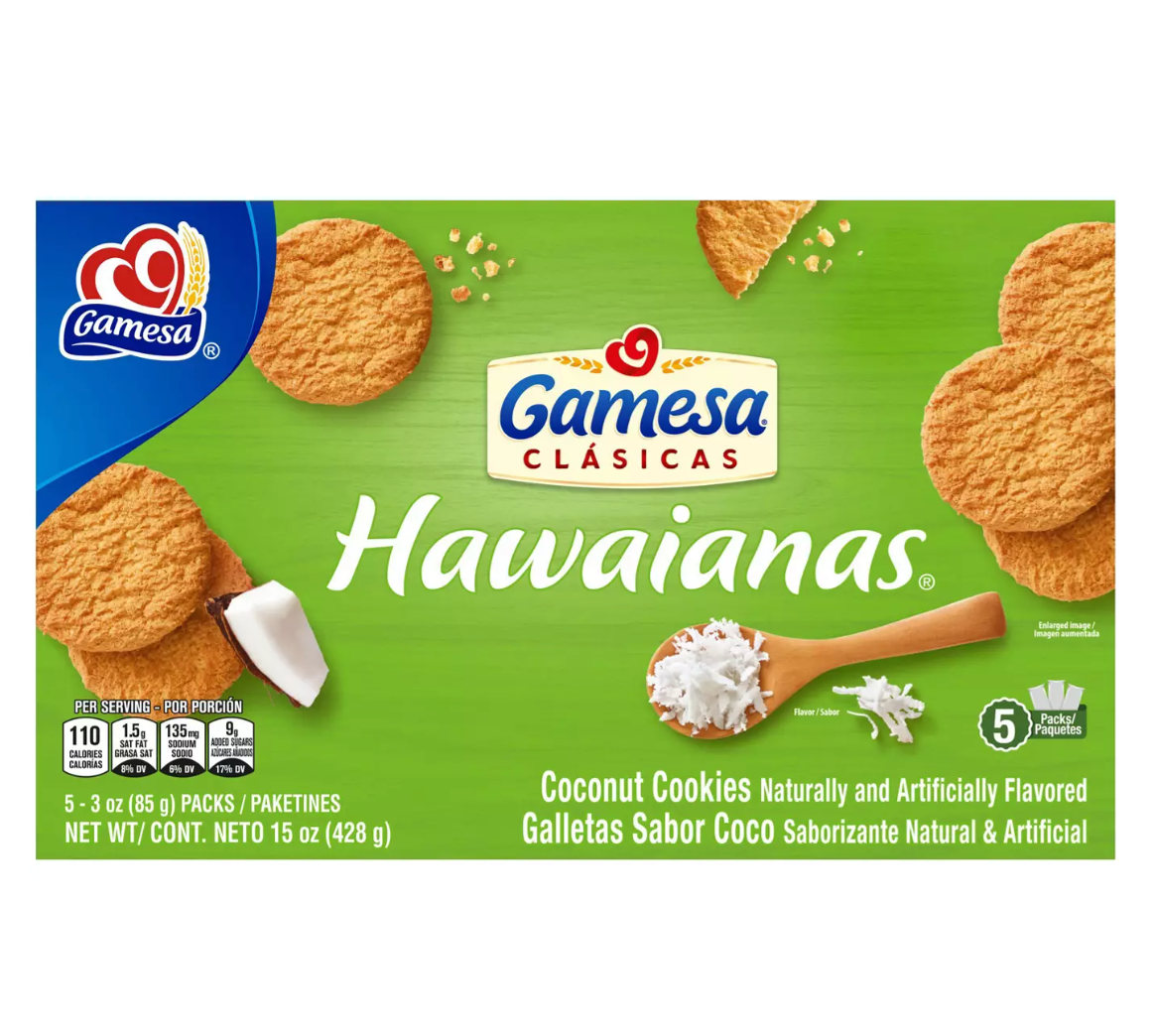 Gamesa Hawaianas Coconut Cookies 15 oz Main image