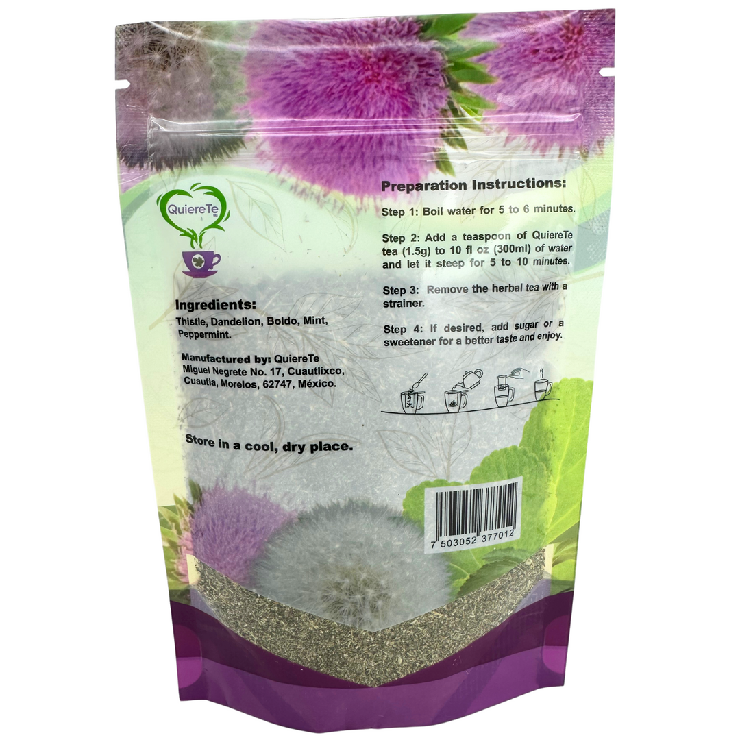 QuiereTe Herbal Tea with Thistle, Dandelion and Boldo 1.76oz