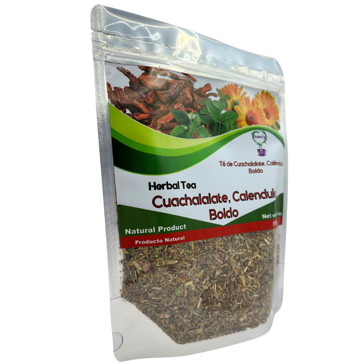 QuiereTe Herbal Tea Cuachalalate, Calendula and Boldo 5.3oz