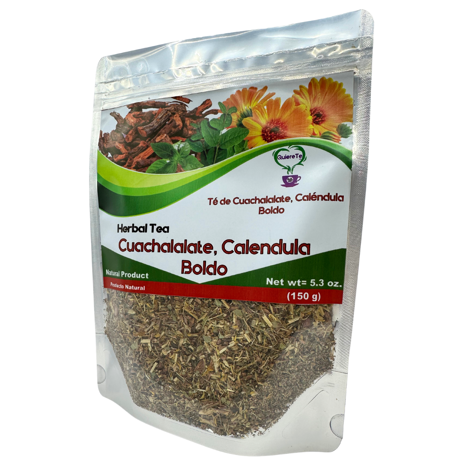 QuiereTe Herbal Tea Cuachalalate, Calendula and Boldo 5.3oz Secondary image