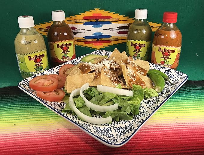 Del Primo Salsa Sampler (4 Different Flavors Pack) - 10.5 ounce