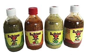 Del Primo Salsa Sampler 10.5 ounce (4 Different Flavors Pack)