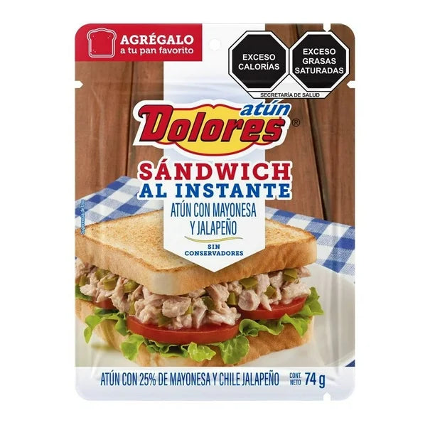 Dolores Tuna with Mayonnaise and Jalapeño Instant Sandwich – 3 oz Main image