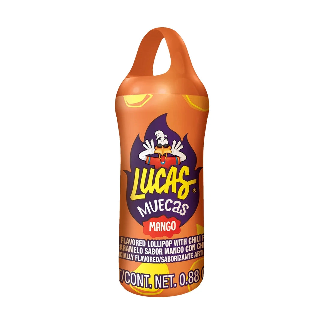 Lucas Muecas Mango Lollipop with Chili Powder 0.9 oz (Pack of 10)