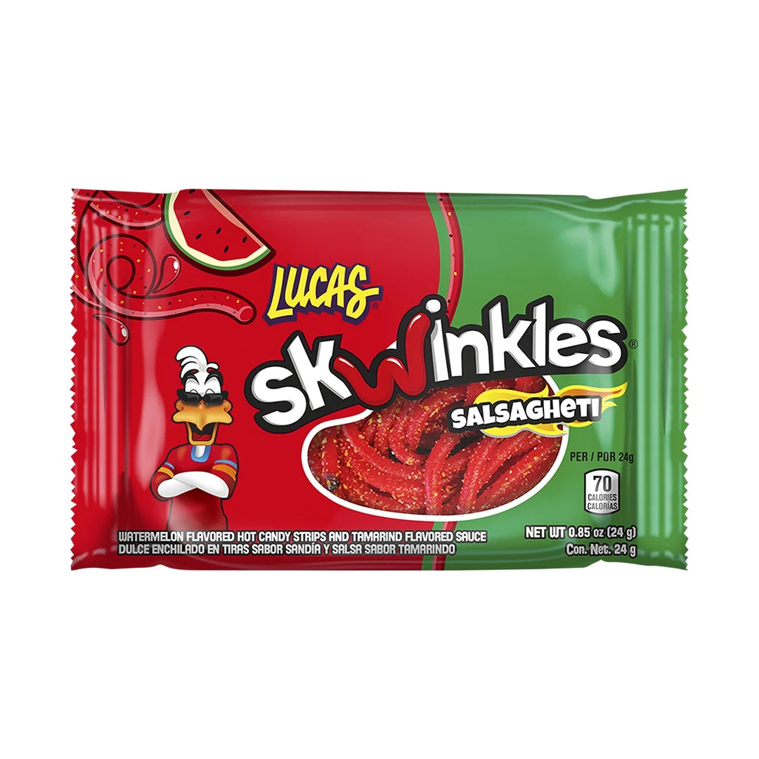 Lucas Skwinkles Salsagheti Watermelon 0.85 oz (12-Pack)