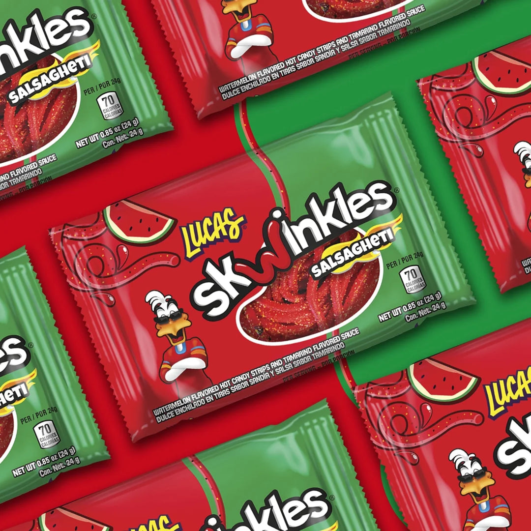 Lucas Skwinkles Salsagheti Watermelon 0.85 oz (12-Pack)