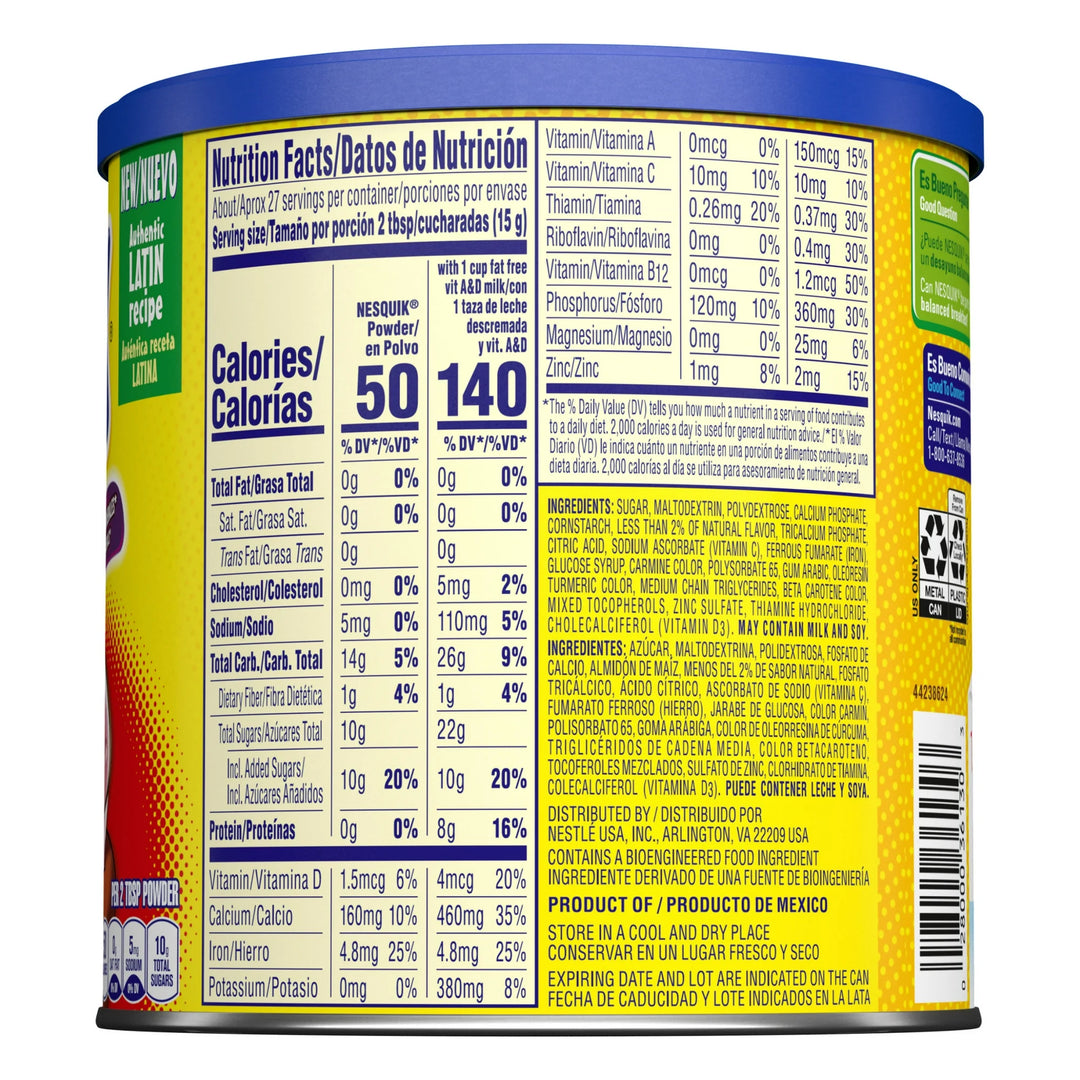 Nestlé Nesquik Strawberry Flavored Powder Drink Mix – 15 oz