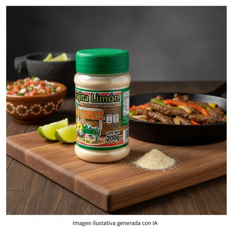 El Pariente JC Lemon Fajita Seasoning – 8 oz