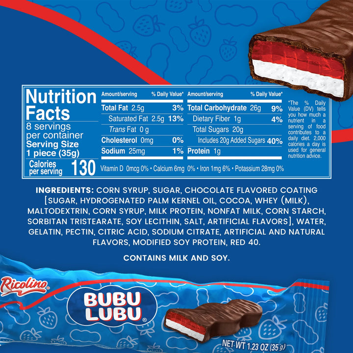 Ricolino Bubulubu 1.23oz Pack of 8