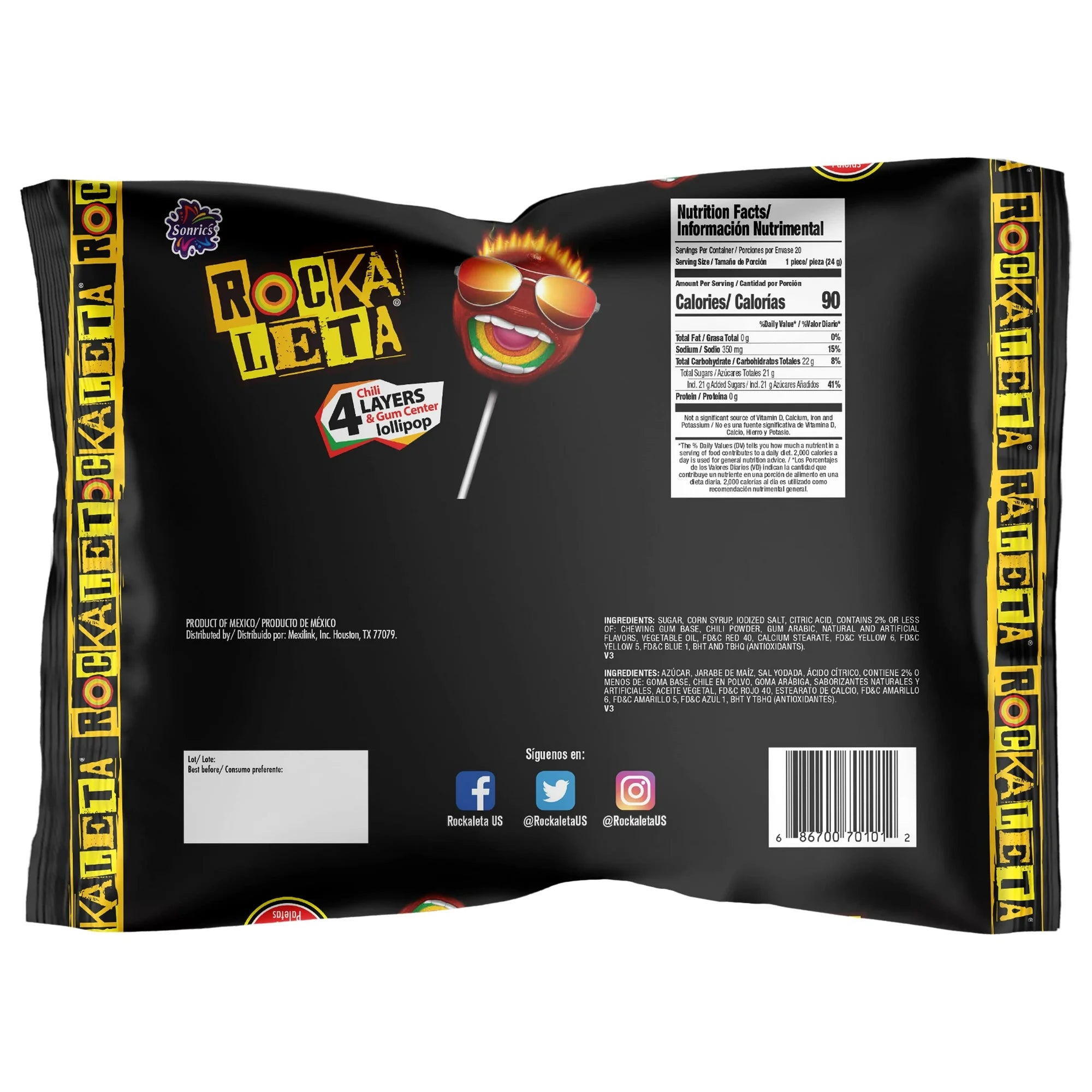 Sonric's Rockaleta 0.84oz (Pack of 20) Secondary image