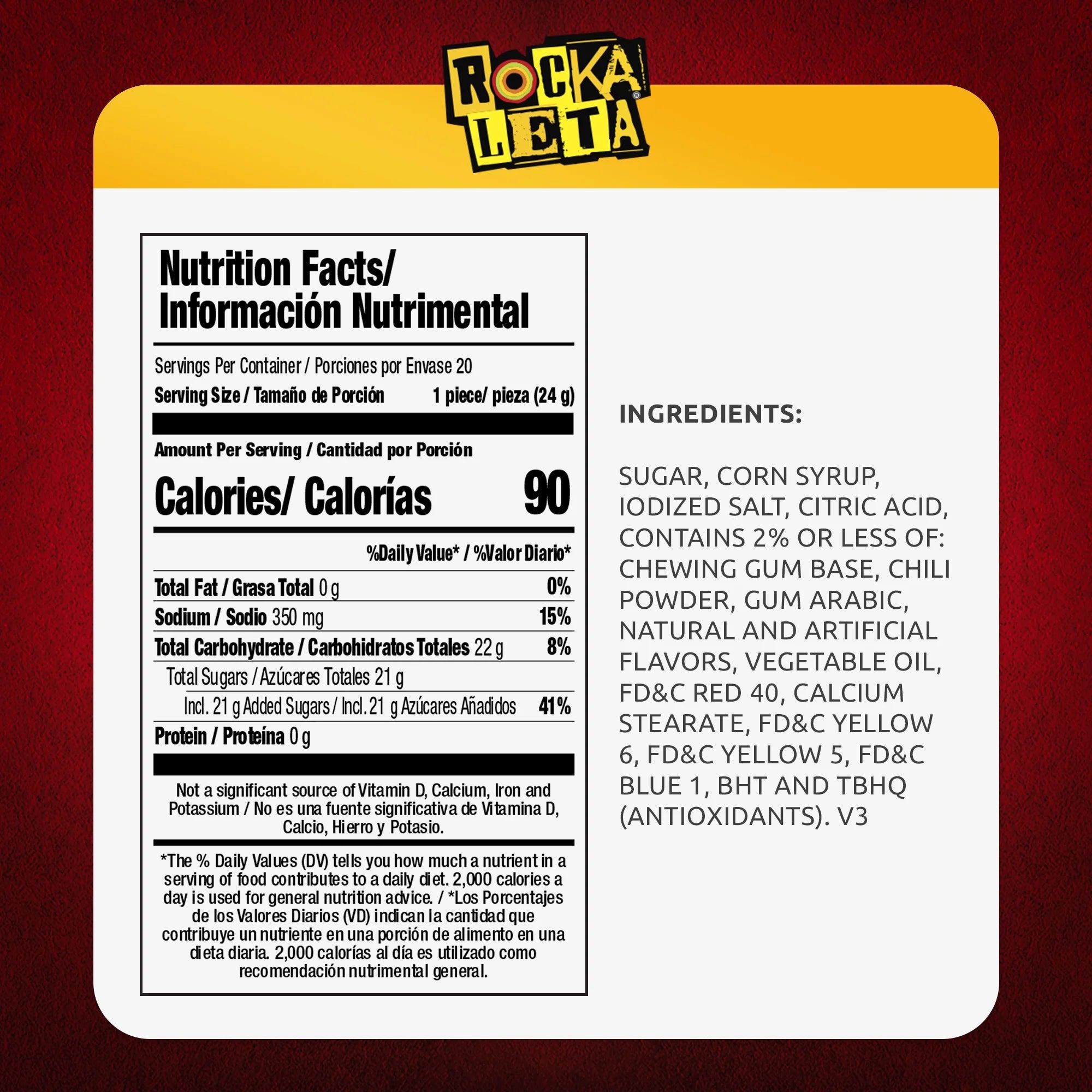 Sonric's Rockaleta 0.84oz (Pack of 20)