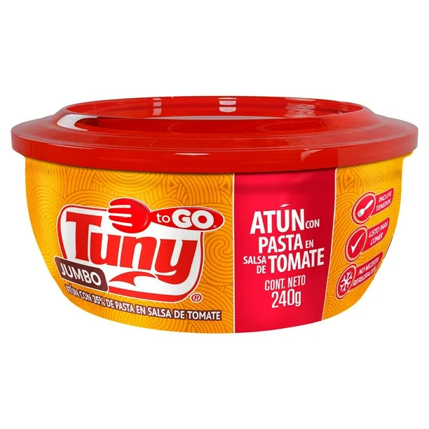 Tuny To Go Jumbo Tuna with Pasta in Tomato Sauce – 9 oz Secondary image