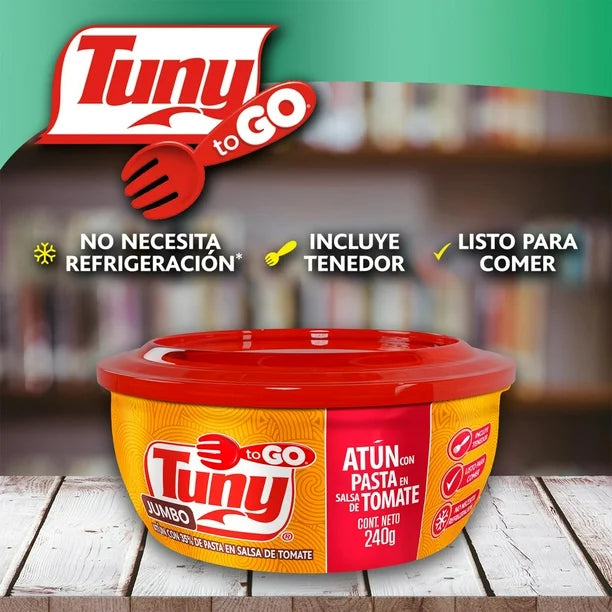 Tuny To Go Jumbo Tuna with Pasta in Tomato Sauce – 9 oz