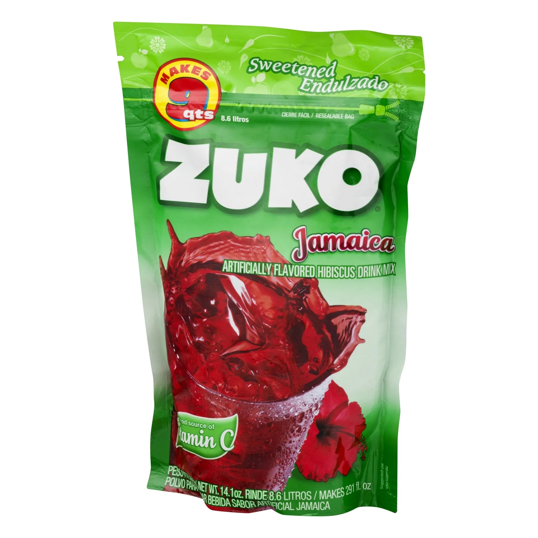 Zuko Hibiscus Jamaica Flavor Drink Powder 14.1oz Main image