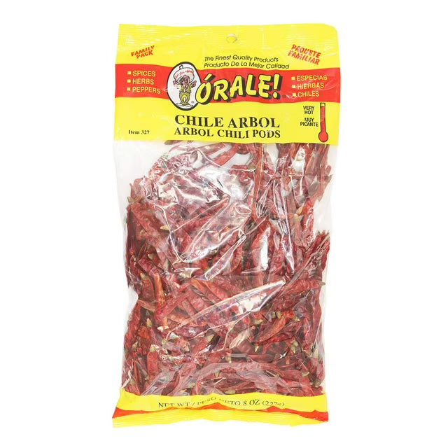 Orale! Arbol Chili Peppers 8oz