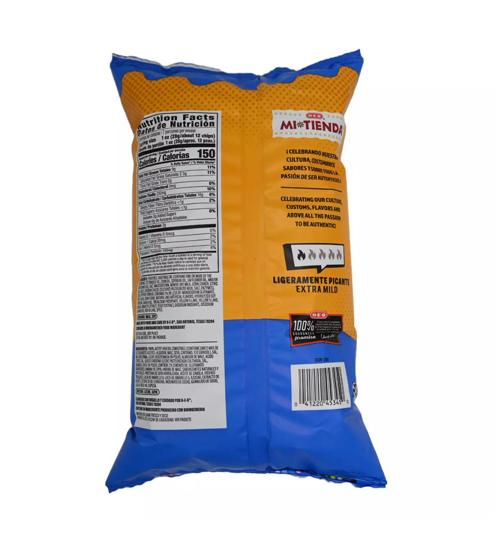 HEB Mi Tienda Cheese Potato Chips 7 oz
