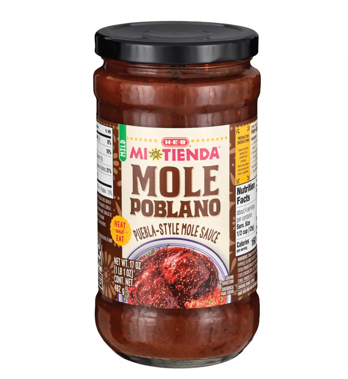 HEB Mi Tienda Puebla-Style Mole Sauce 17 oz