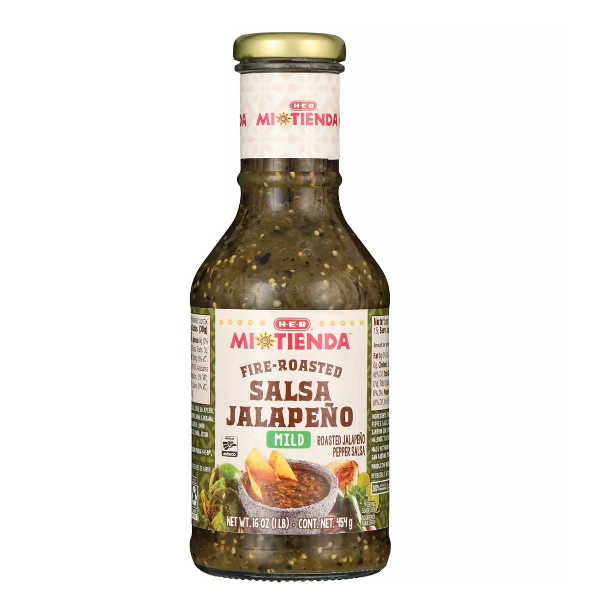 HEB Mi Tienda Fire-Roasted Jalapeño Sauce Mild 16 oz Main image