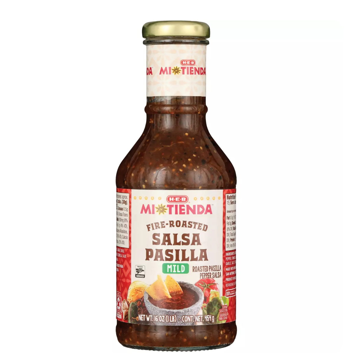 HEB Mi Tienda Fire-Roasted Pasilla Sauce Mild 16 oz