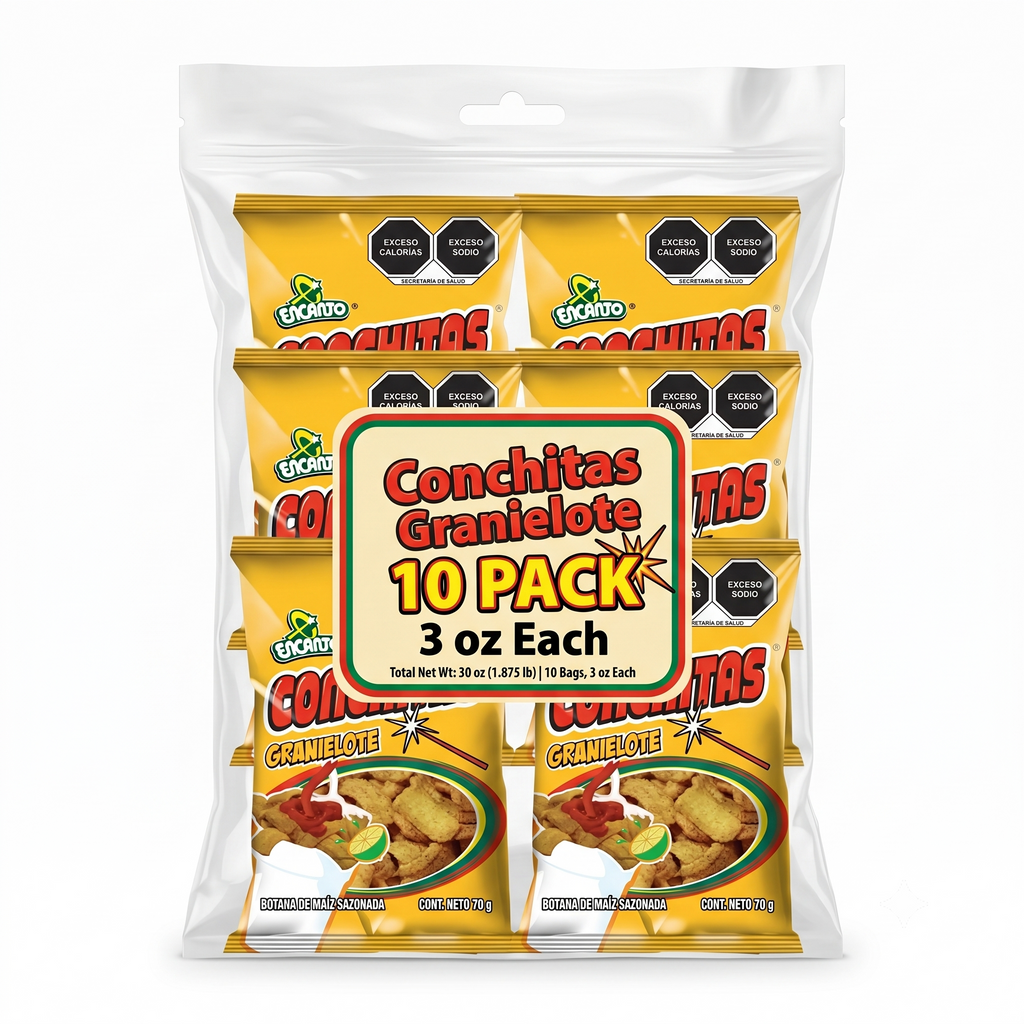 Encanto Conchitas Granielote 10 Pack 3 oz Each