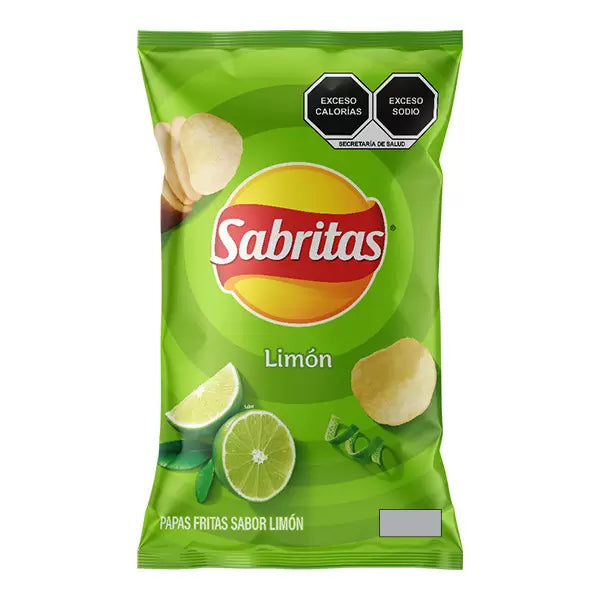 Sabritas Lime Potato Chips 10 Pack 2 oz Each