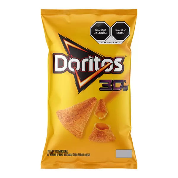Sabritas Doritos 3D Corn Snacks 10 Pack 2 oz Each