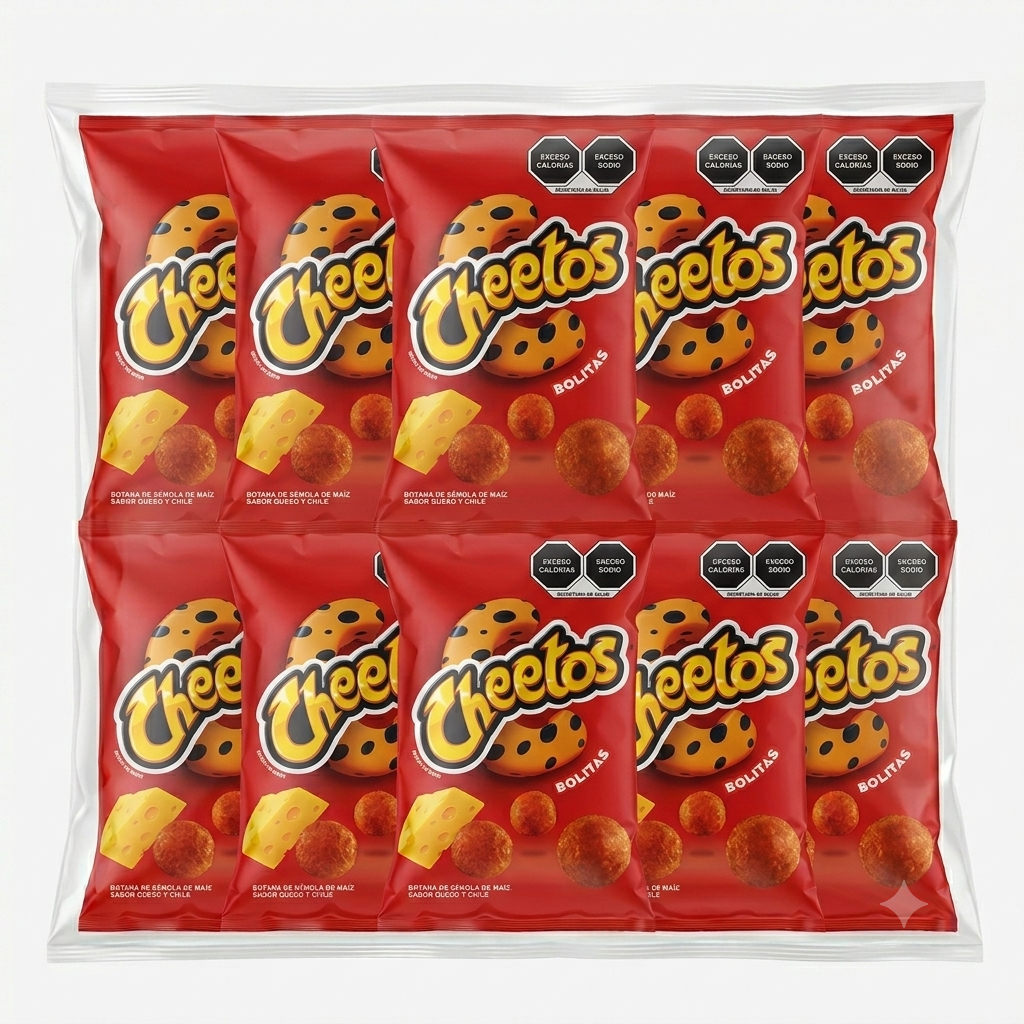 Sabritas Cheetos Bolitas 10 Pack 2 oz Each