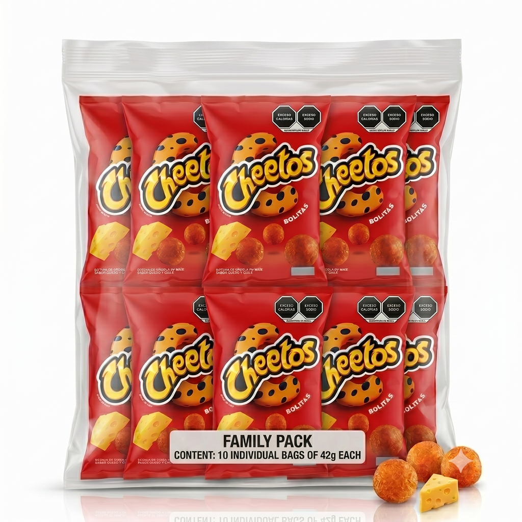 Sabritas Cheetos Bolitas 10 Pack 2 oz Each