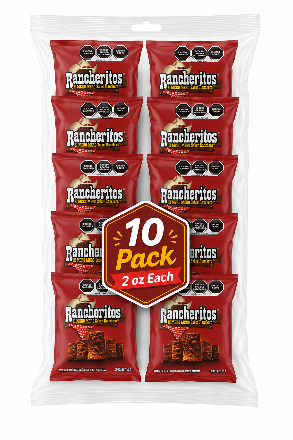 Rancheritos Corn Chips 10 Pack 2 oz Each