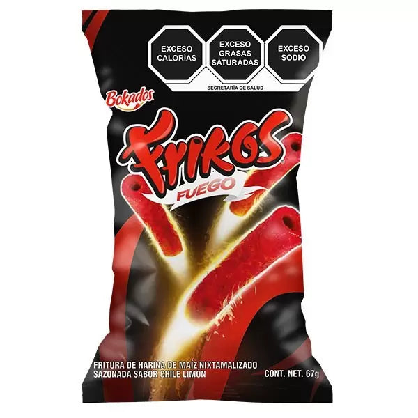 Bokados Frikos Fuego 10 Pack 2 oz Each