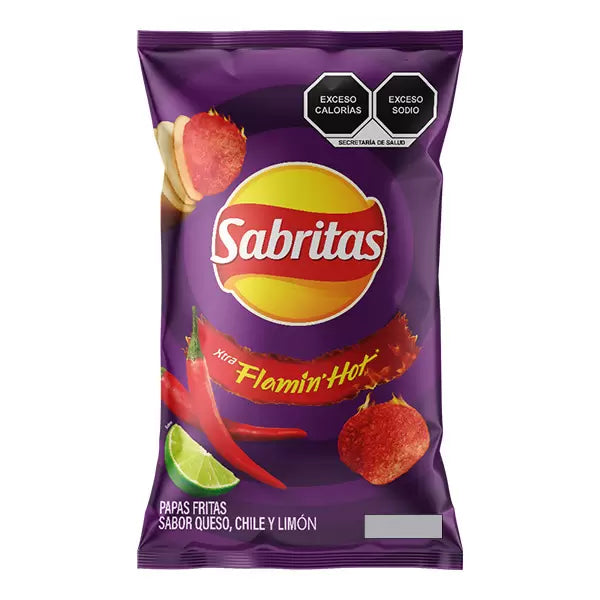 Sabritas Flamin’ Hot Potato Chips 10 Pack 2 oz Each