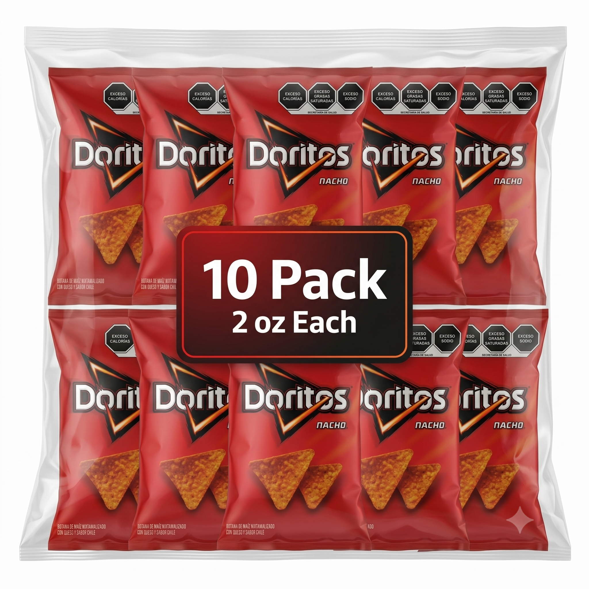 Doritos Nacho 10 Pack 2 oz Each