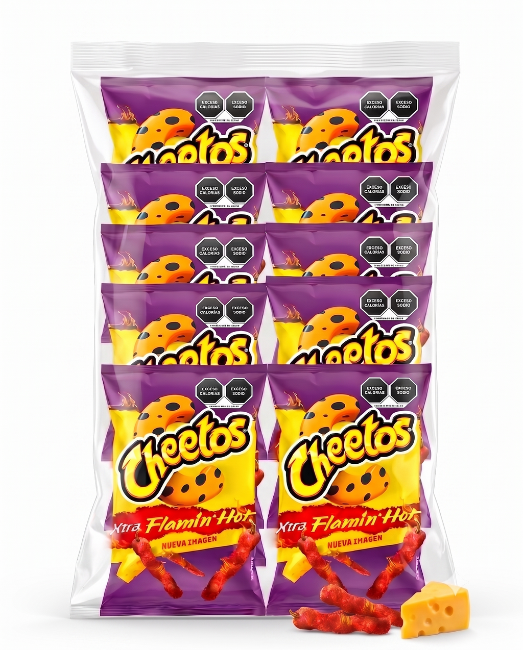 Sabritas Cheetos Flamin’ Hot 10 Pack 2 oz Each