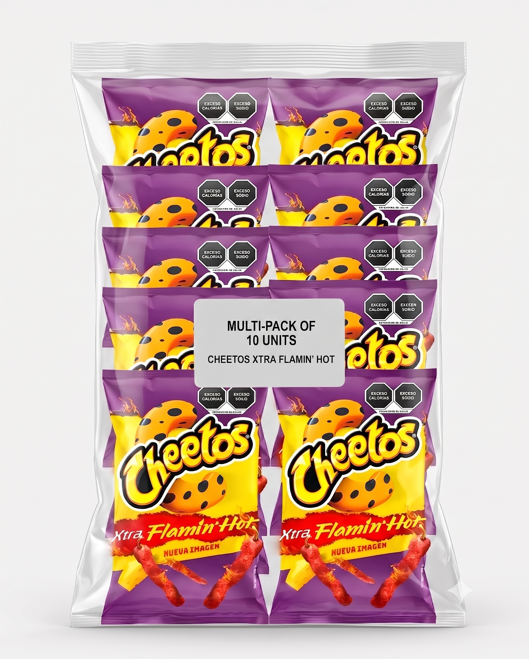 Sabritas Cheetos Flamin’ Hot 10 Pack 2 oz Each