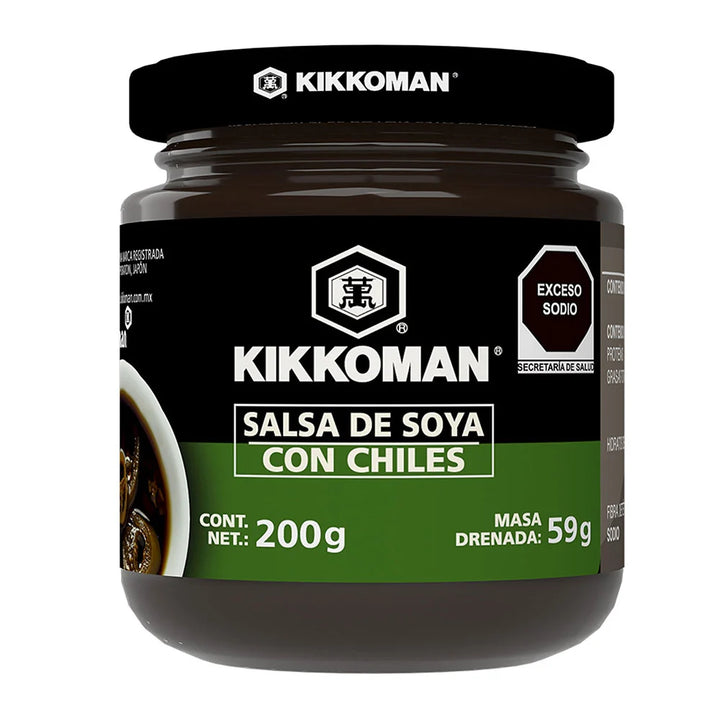 Kikkoman Soy Sauce with Chiles – 8 oz