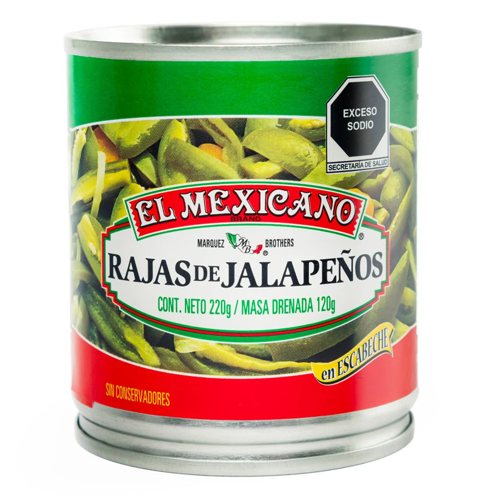 El Mexicano Sliced Jalapeño Peppers – 8 oz