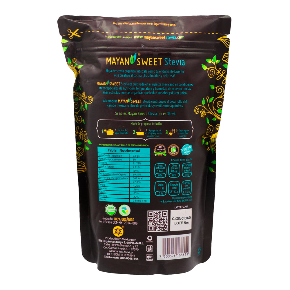 Mayan Sweet Organic Dried Stevia Leaves – 2 oz Secondary image