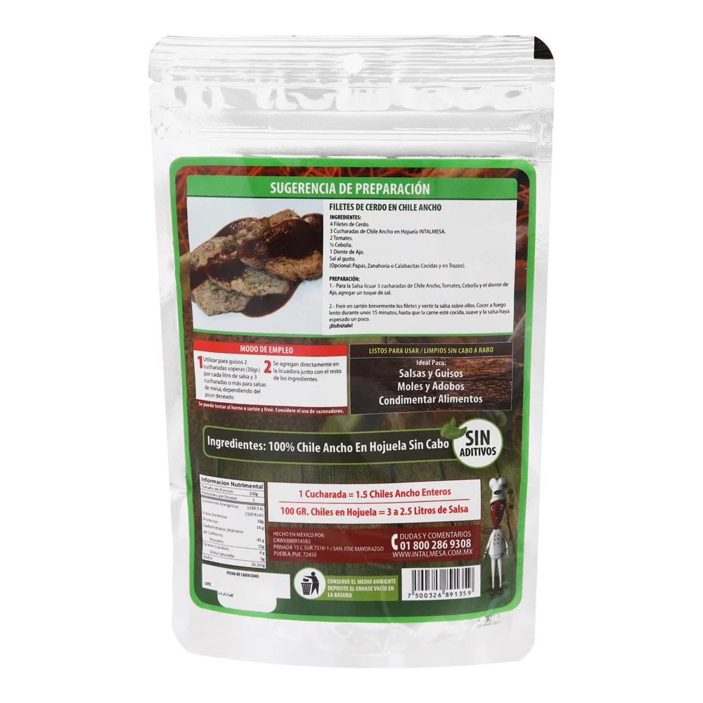 Intalmesa Ground Ancho Chili – 4 oz