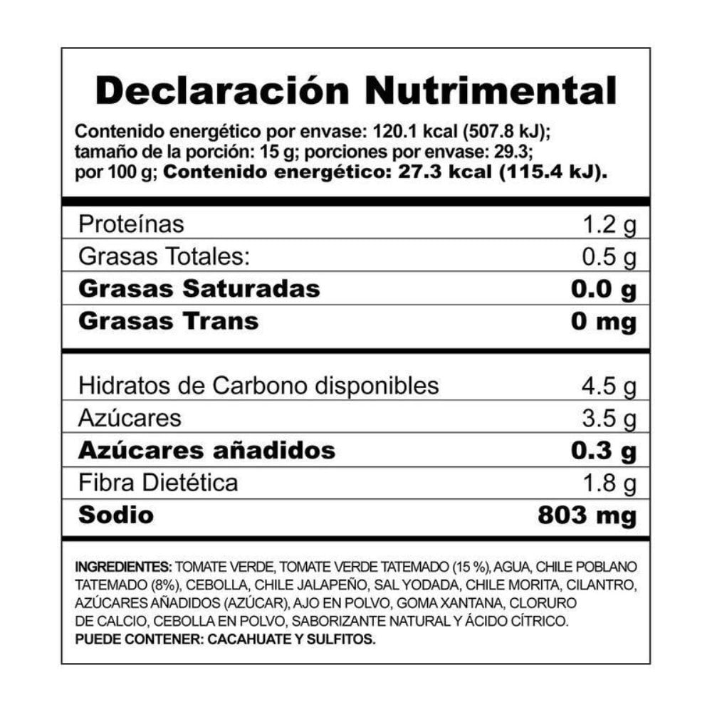 Herdez Roasted & Crushed Green Salsa – 16 oz Secondary image