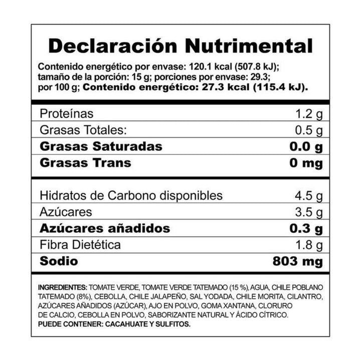 Herdez Roasted & Crushed Green Salsa – 16 oz