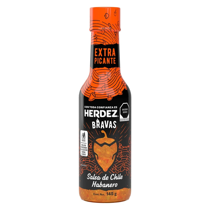 Herdez Bravas Habanero Chili Sauce – 5 oz