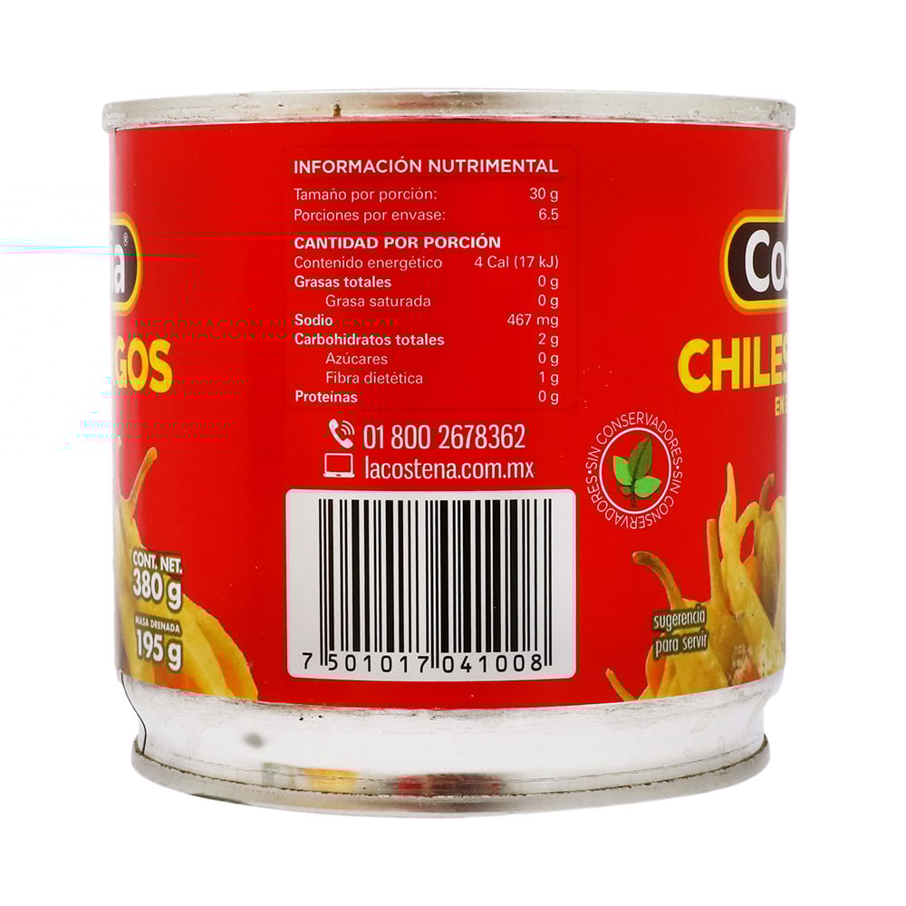 La Costeña Pickled Long Peppers – 13 oz