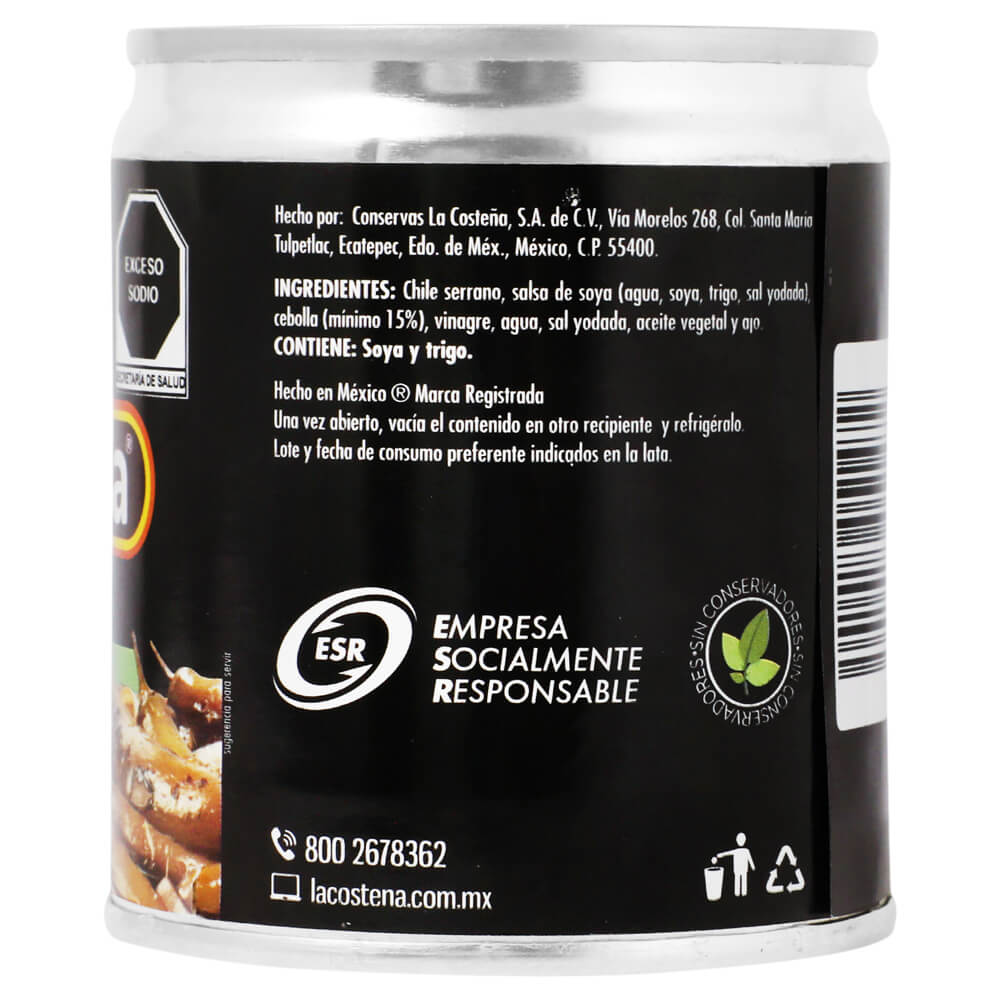 La Costeña Toreado Serrano Peppers – 8 oz