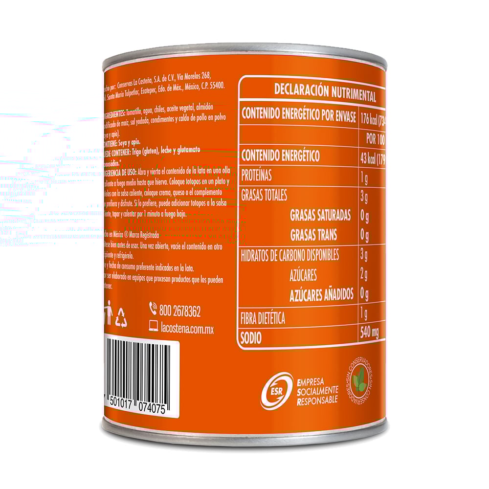 Doña Chonita Green Chilaquiles Sauce by La Costeña – 15 oz