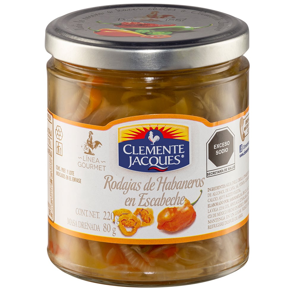 Clemente Jacques Habanero Pepper Slices – 8 oz Main image