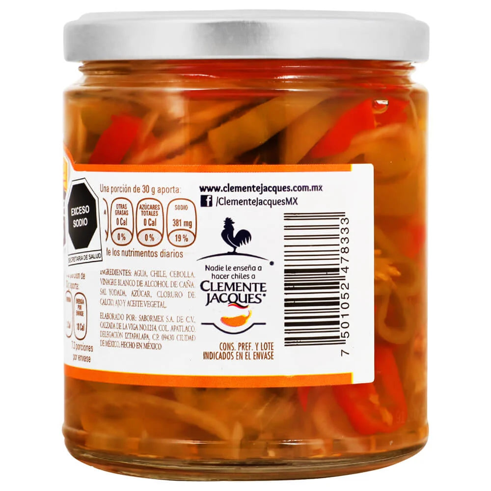 Clemente Jacques Habanero Pepper Slices – 8 oz