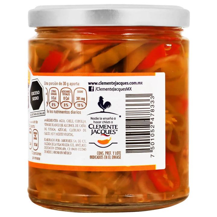 Clemente Jacques Habanero Pepper Slices – 8 oz
