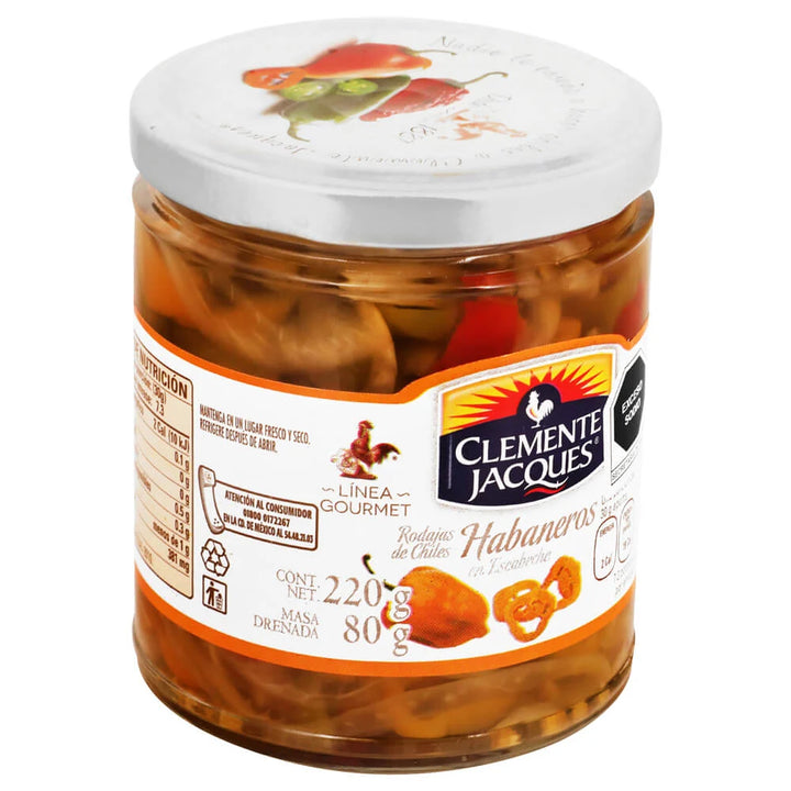 Clemente Jacques Habanero Pepper Slices – 8 oz