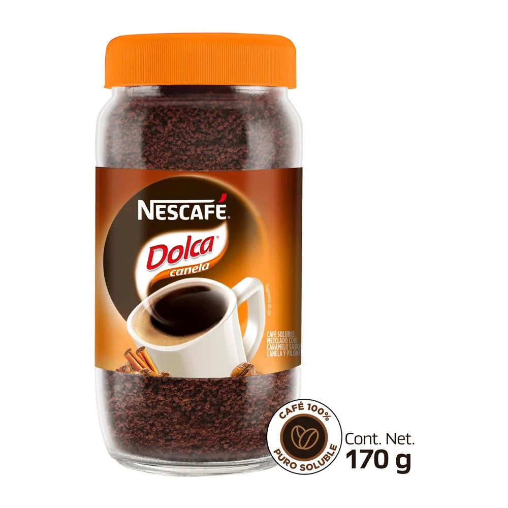 Nescafé Dolca Cinnamon Instant Coffee – 6 oz