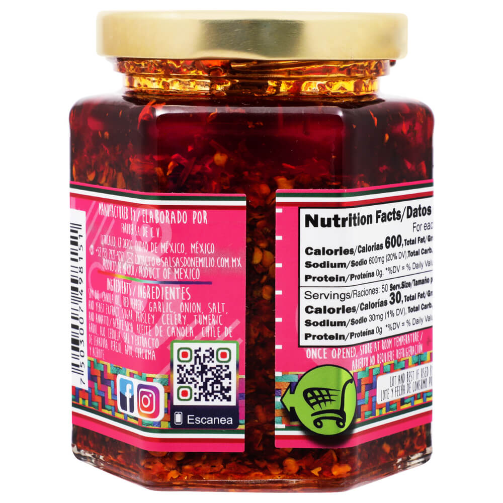 Don Emilio Arbol Chili Macha Sauce – 9 oz